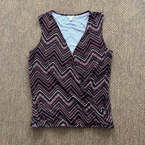 Lucky brand Front Cross Blousey Top Size XS - Picture 1 of 7